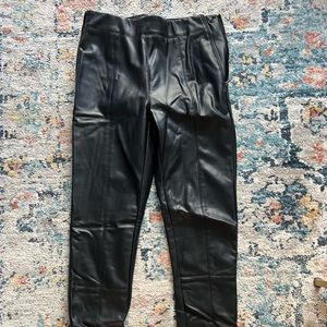 Top shop Black Leather Leggings